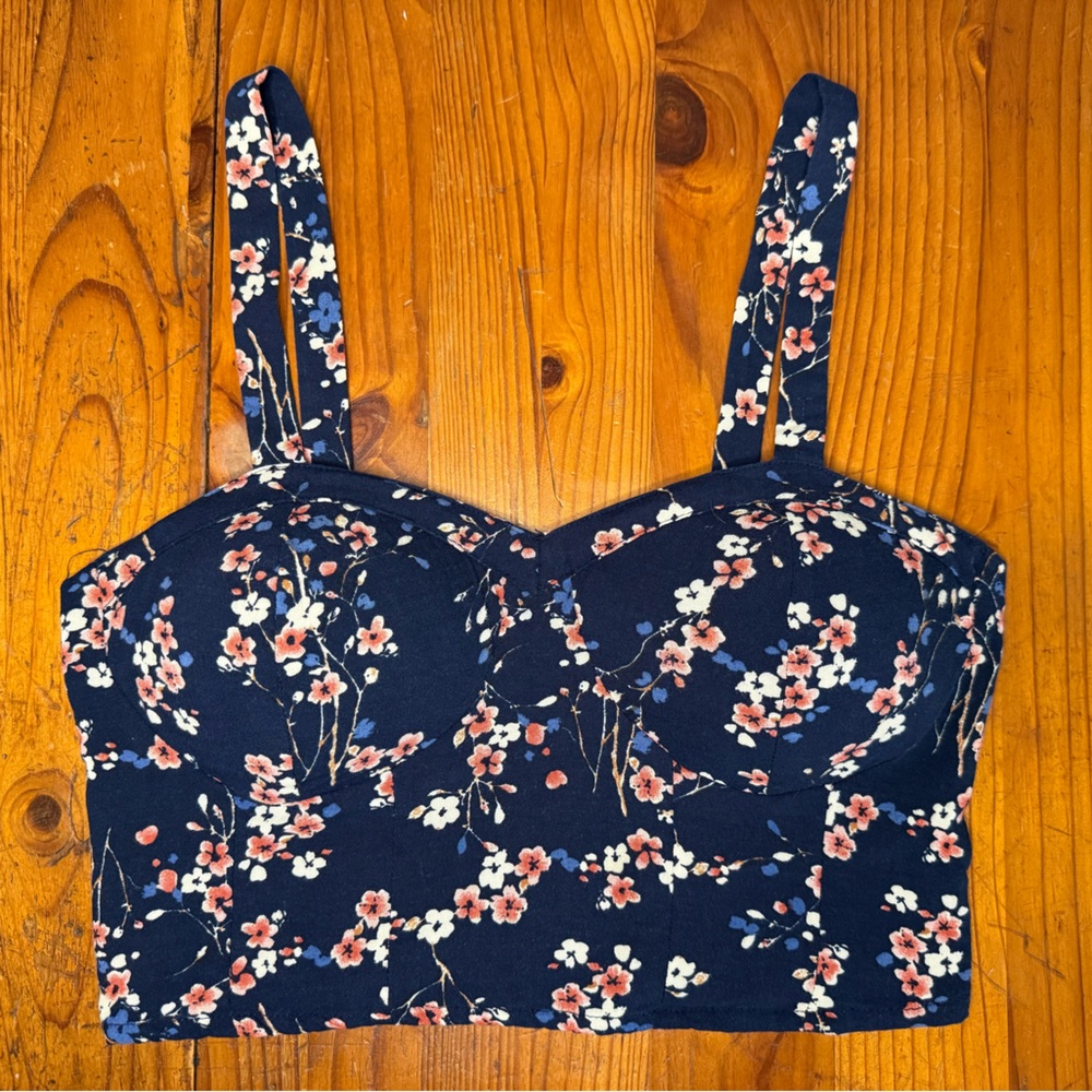 Floral Print Crop Top